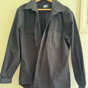 NWOT Lands' End Men's Black Shirt Jacket